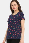 Rosaline Bloom Fest Knit Cotton Top (Pack of 2) - Blue Pink — thumbnail 8